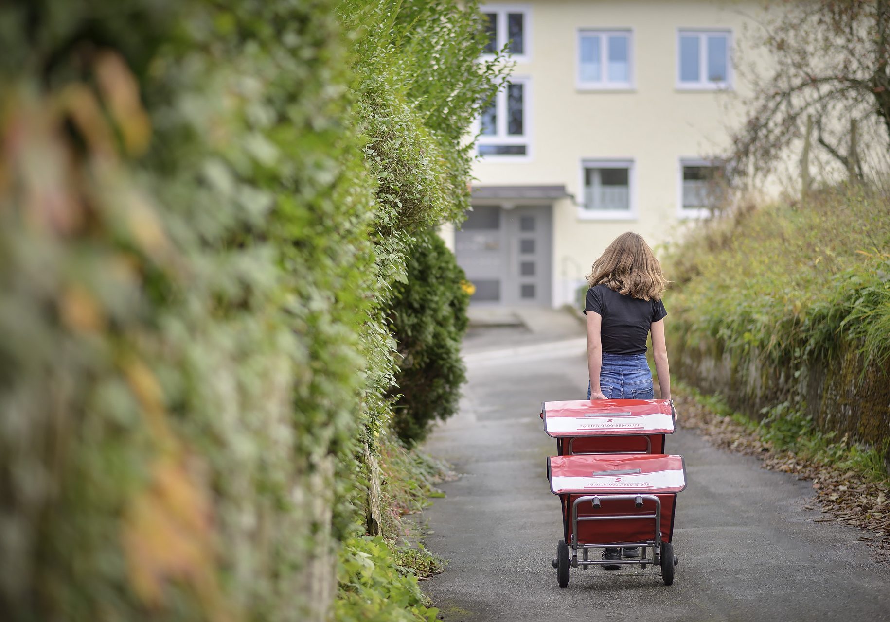 Verteilung von Prospekte, Flyer und Werbesendungen